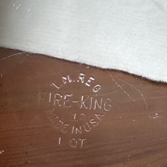 Vintage Clear Glass Fire King  Made in USA Glassware Casserole with lid - Picture 5 of 9